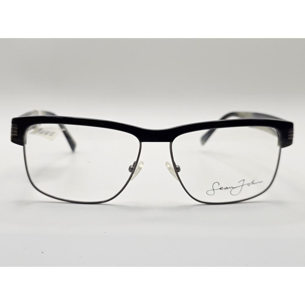 Sean John MF SJO5108WM  Black Horn Eyeglass Frames‎ 59 15 145